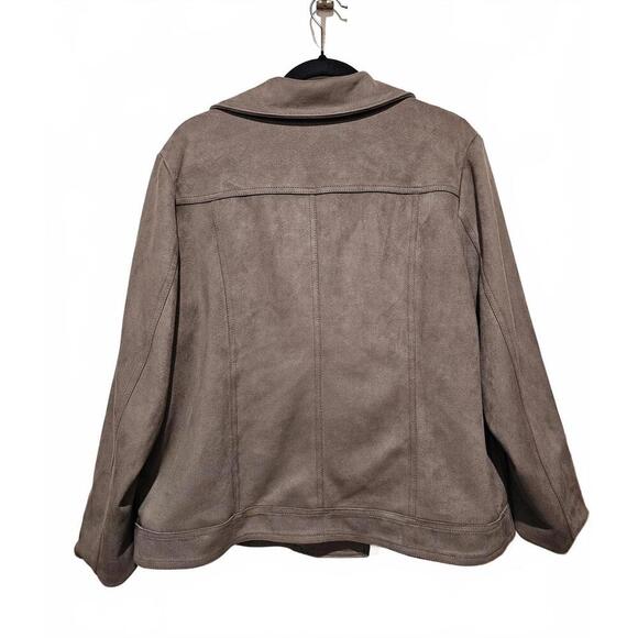 Philosophy Women's Faux Suede Motorcycle Jacket - Picture 5 of 5